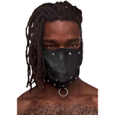 Triton - Masker met Verstelbare Nek en Voorring - Eén Maat - Zwart