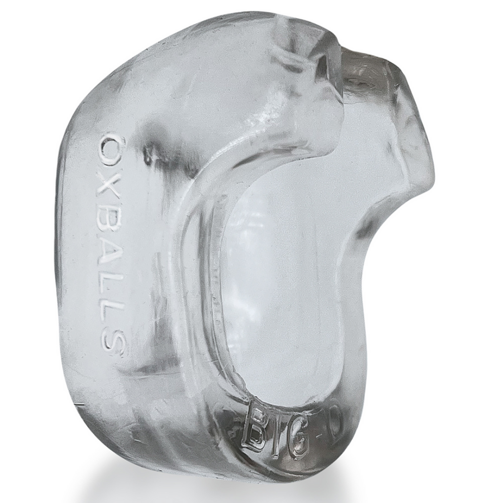 Oxballs Big-D - Bigger Bulge Cockring met Shaft Grippers - Doorzichtig afbeelding