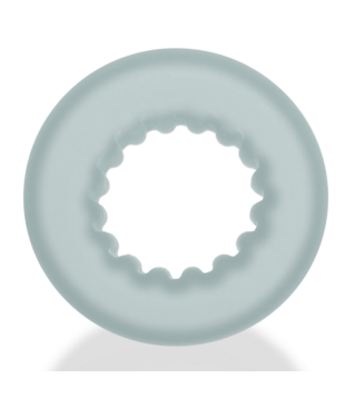 Axis - Inner Ribbed Griphold Cockring - Duidelijk IJs