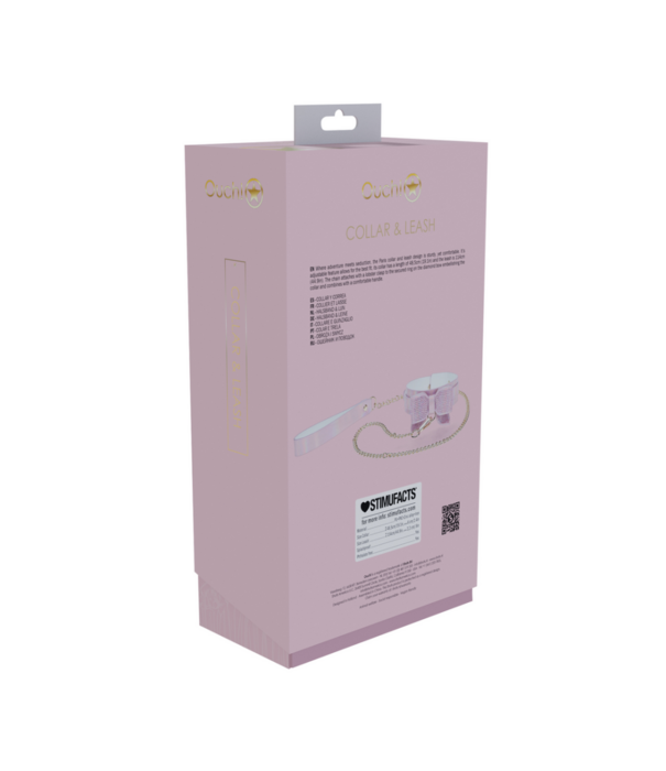 Ouch! by Shots Paris Collectie - Halsband met Leash - Roze