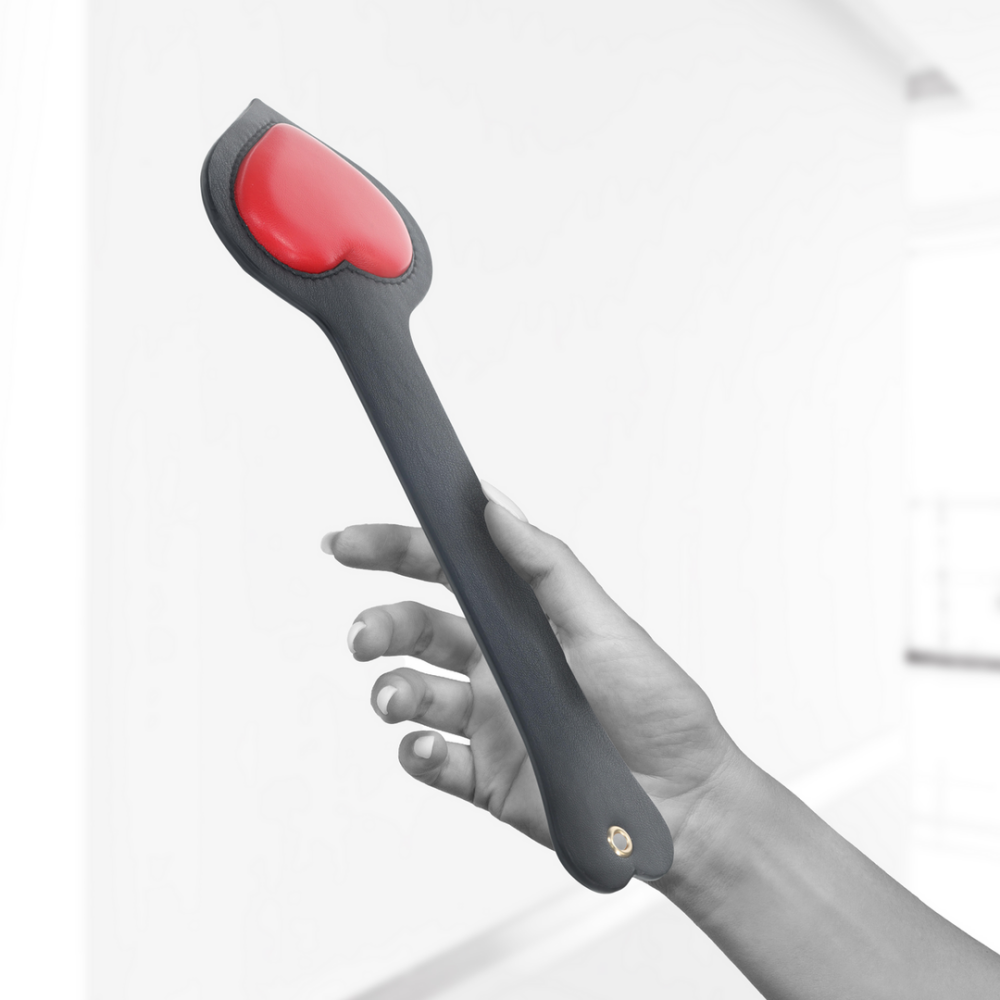 Ouch! by Shots Milan Collectie - Paddle - Zwart/Rood afbeelding