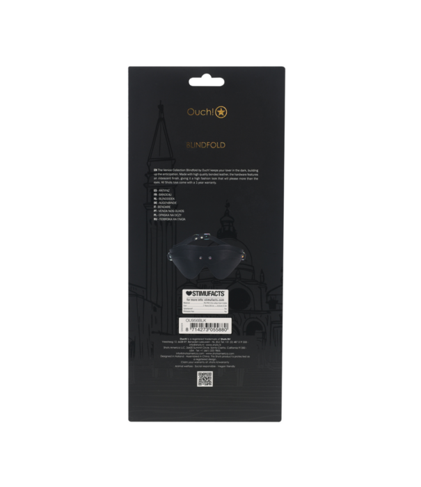 Ouch! by Shots Venice Collectie - Oogmasker - Zwart