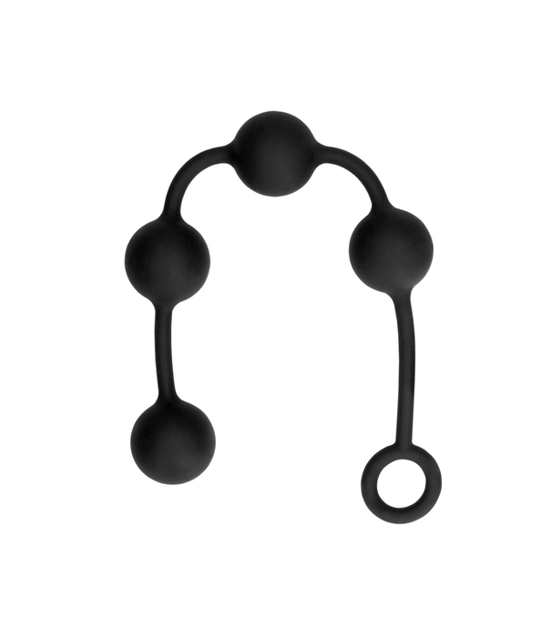 Ouch! by Shots Silicone Anale Ballen - Medium - Zwart