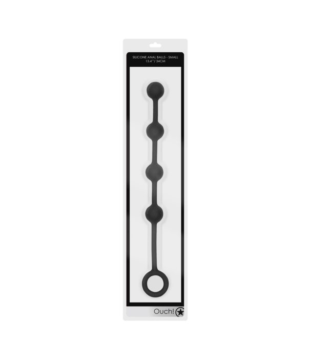 Ouch! by Shots Siliconen Anale Ballen - Klein - Zwart