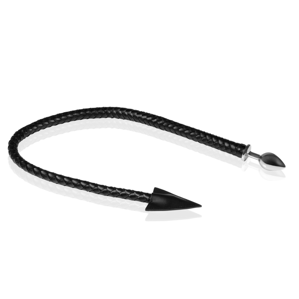 Ouch! by Shots Metaal Anal Plug Devil's Tail - Zwart afbeelding