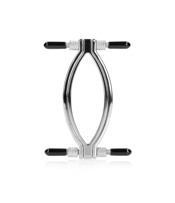 Ouch! by Shots Verstelbare Pussy Clamp - Zilver