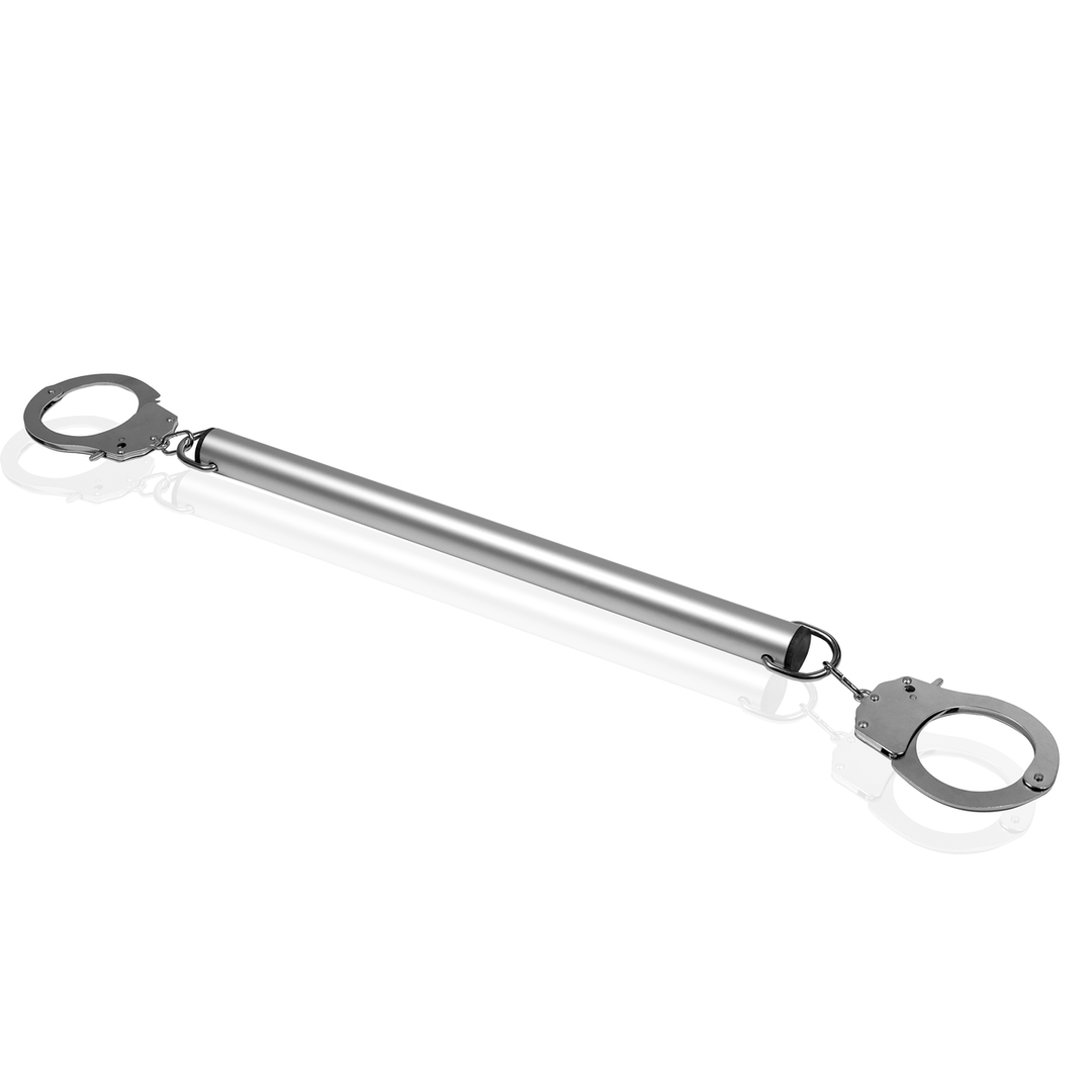 Ouch! by Shots Spreader Bar met Hand- of Enkelboeien - Zilver afbeelding