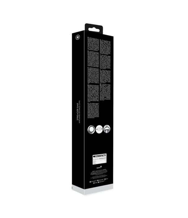 Ouch! by Shots Spreader Bar met Hand- of Enkelboeien - Zilver