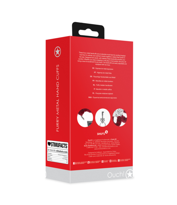 Ouch! by Shots Fluffy metalen handboeien