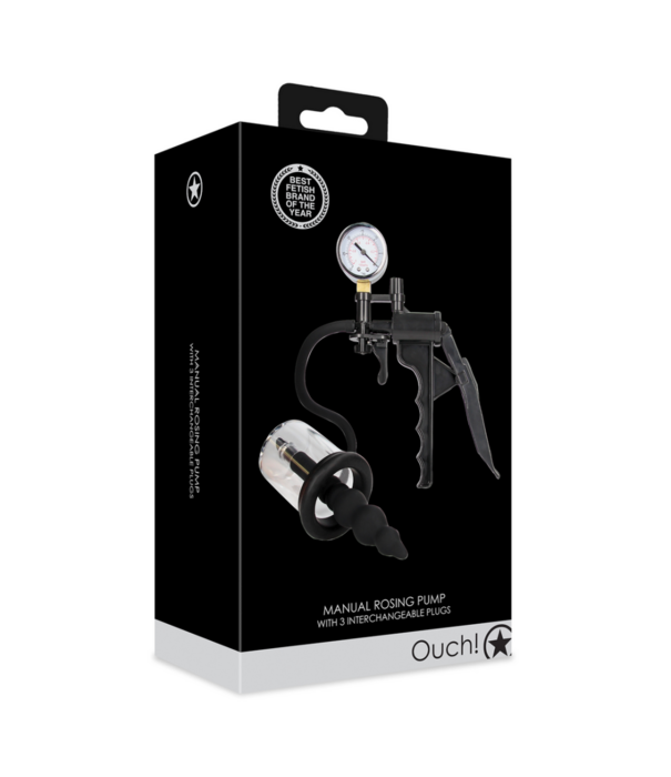 Ouch! by Shots Handmatige Rosingpomp - Zwart