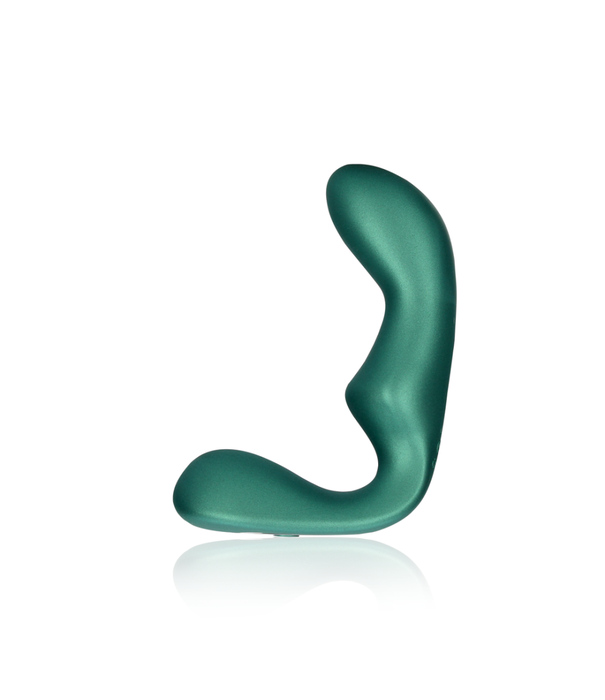 Ouch! by Shots Puntige Vibrerende Prostaatmassage met Afstandsbediening - Metallic Groen