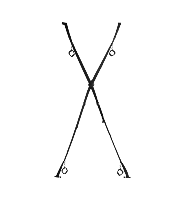 Ouch! by Shots Over de Deur Bondage Kruis - Zwart