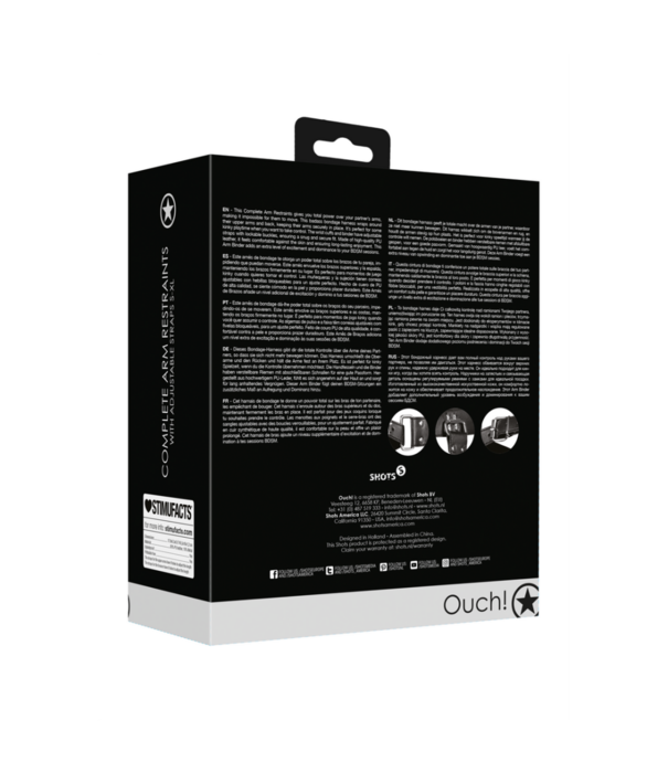 Ouch! by Shots Complete Arm Restraints - Zwart