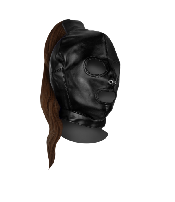 Ouch! by Shots Masker met Bruine Paardenstaart - Zwart