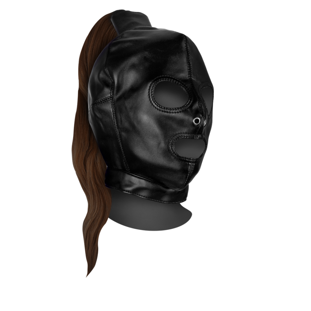 Ouch! by Shots Masker met Bruine Paardenstaart - Zwart afbeelding