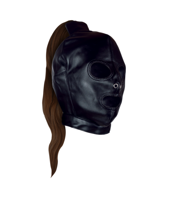 Ouch! by Shots Masker met Bruine Paardenstaart - Zwart