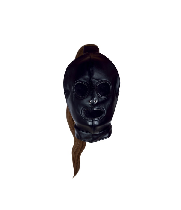 Ouch! by Shots Masker met Bruine Paardenstaart - Zwart