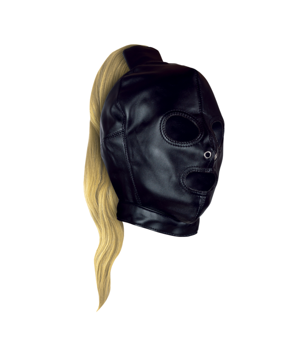 Ouch! by Shots Mask met Blonde Ponytail - Zwart