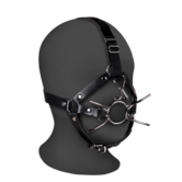 Hoofdharnas met Spider Gag en Neus Haken - Zwart