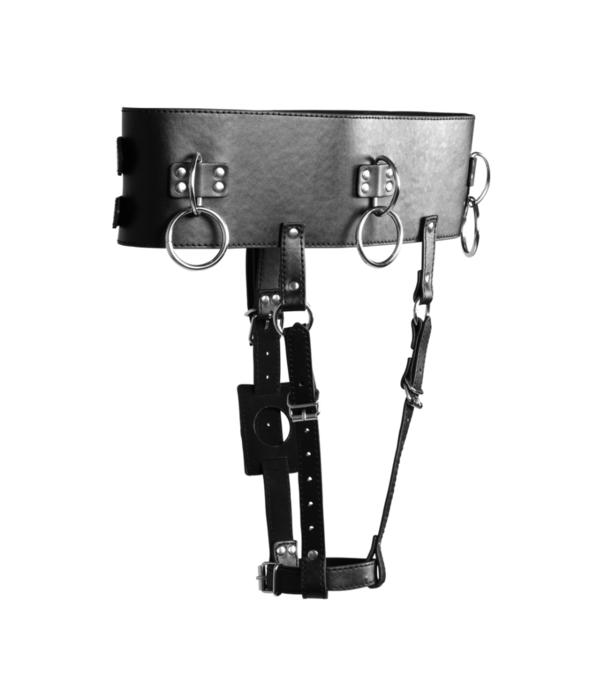 Ouch! by Shots Riem met Vibrator Houder - Zwart