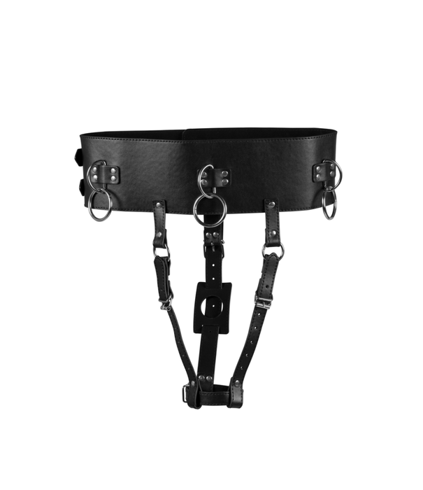 Ouch! by Shots Riem met Vibrator Houder - Zwart