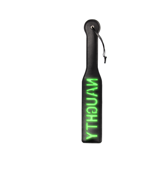 Ouch! by Shots Naughty Paddle - Glow in the Dark - Neon Groen