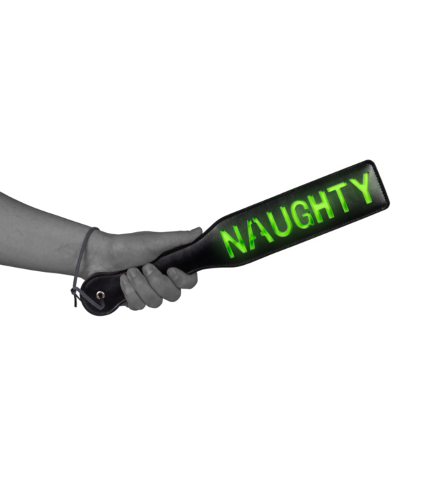 Ouch! by Shots Naughty Paddle - Glow in the Dark - Neon Groen