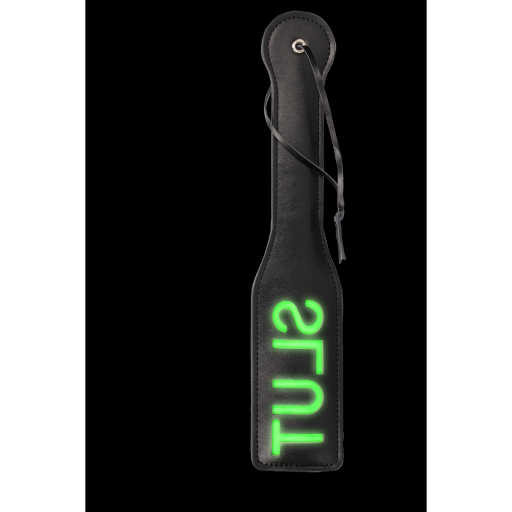 Ouch! by Shots Slut Paddle - Glow in the Dark - Neon Groen afbeelding