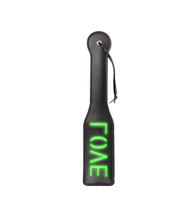 Ouch! by Shots Liefdes Paddle - Glow in the Dark - Neon Groen