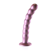 Beaded Silicone G-Spot Dildo - 8'' / 20,5 cm - Rosé Goud