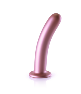 Zachte Silicone G-Spot Dildo - 7'' / 17 cm - Roségoud