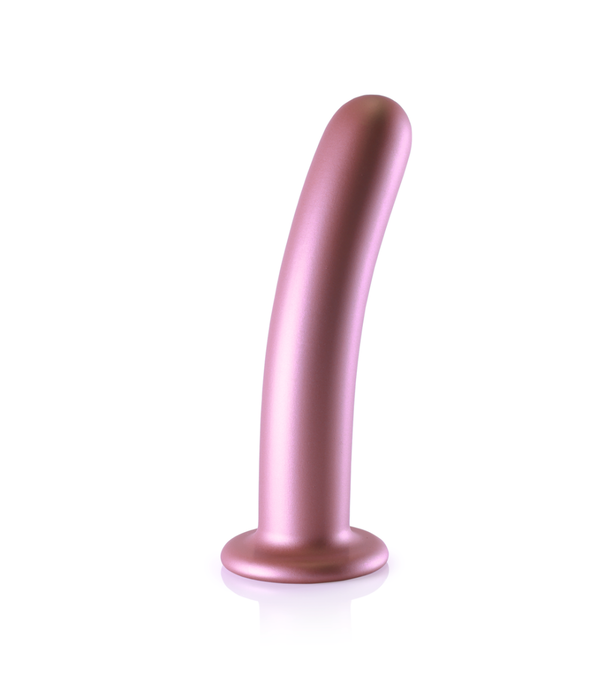 Ouch! by Shots Zachte Silicone G-Spot Dildo - 7'' / 17 cm - Roségoud