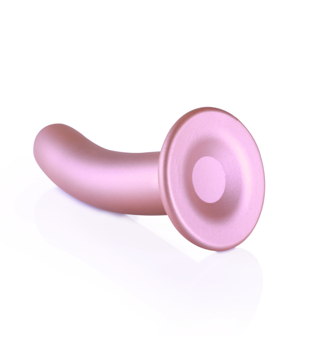 Ouch! by Shots Glad Silicone G-Spot Dildo - 6'' / 14,5 cm - Rose Gold