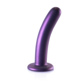 Zachte Silicone G-Spot Dildo - 6'' / 14,5 cm - Metallic Paars