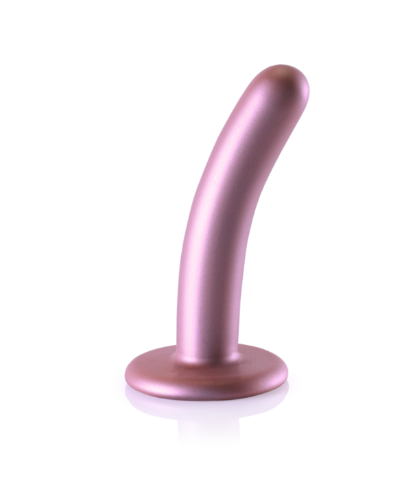 Ouch! by Shots Smooth Silicone G-Spot Dildo - 5'' / 12 cm - Roségoud