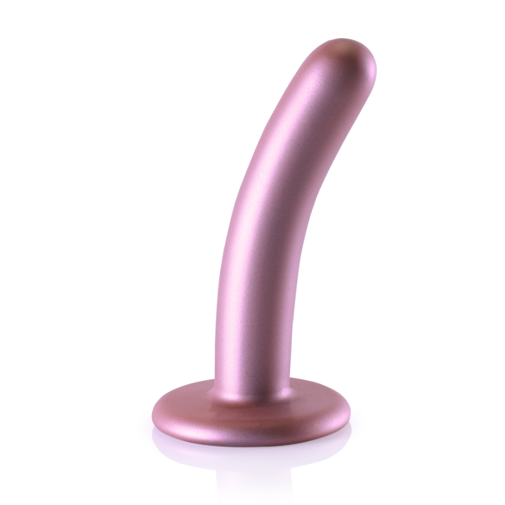 Ouch! by Shots Smooth Silicone G-Spot Dildo - 5'' / 12 cm - Roségoud afbeelding