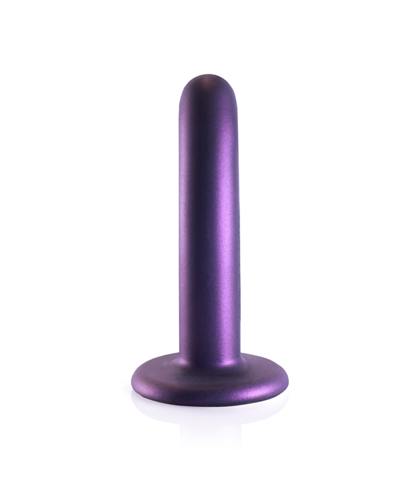 Ouch! by Shots Zachte Silikon G-Spot Dildo - 5'' / 12 cm - Metallic Paars