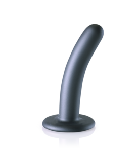 Zachte Siliconen G-Spot Dildo - 5'' / 12 cm - Gunmetal