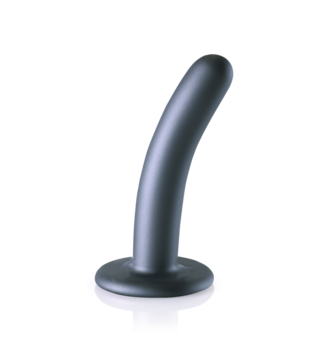 Zachte Siliconen G-Spot Dildo - 5'' / 12 cm - Gunmetal