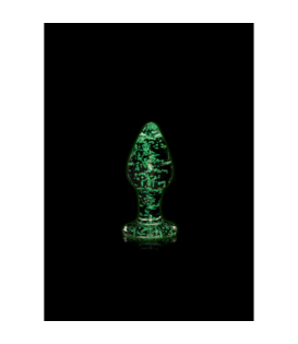 Glas Buttplug - Glow in the Dark - Klein
