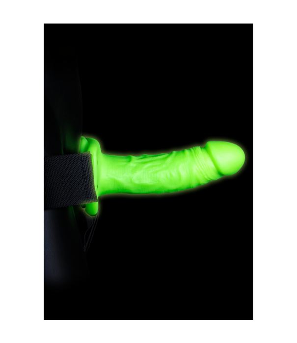 Ouch! by Shots Realistische Strap-On Harnas - Glow in the Dark - 7 / 18 cm