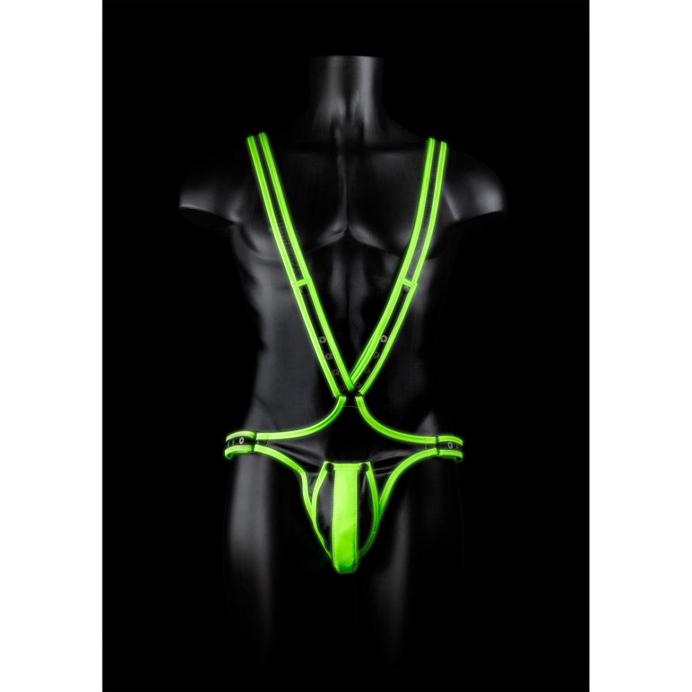 Ouch! by Shots Lichaamsbedekkende Harnas - Glow in the Dark - S/M afbeelding