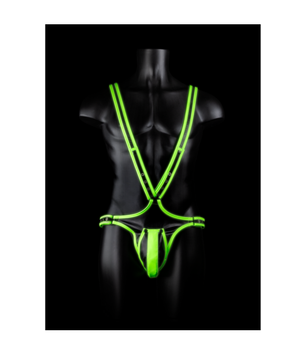 Ouch! by Shots Lichaamsbedekkende Harnas - Glow in the Dark - L/XL