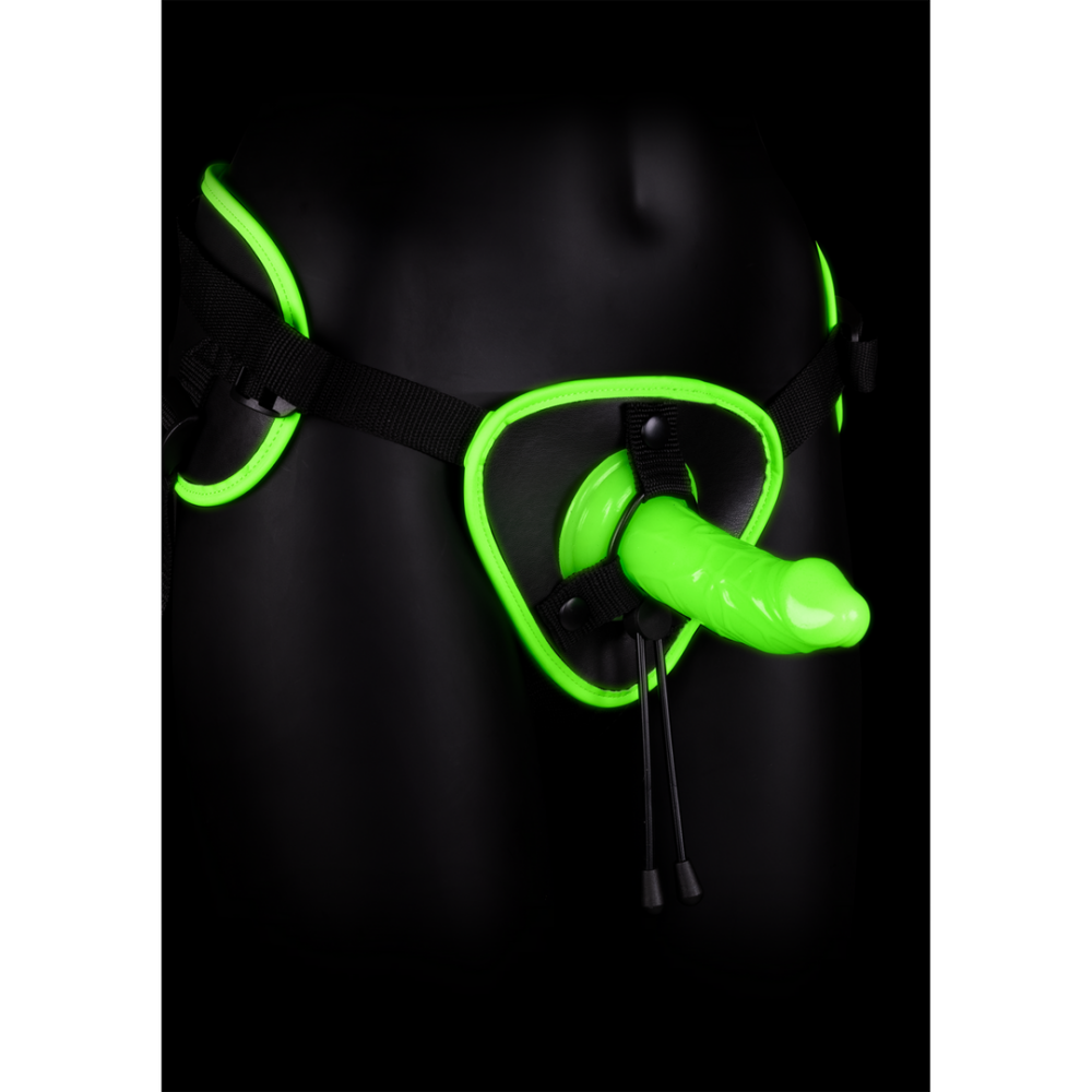 Ouch! by Shots Strap-On Harness - Glow in the Dark afbeelding