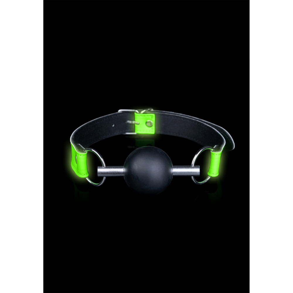 Ouch! by Shots Massieve Ball Gag - Glow in the Dark afbeelding
