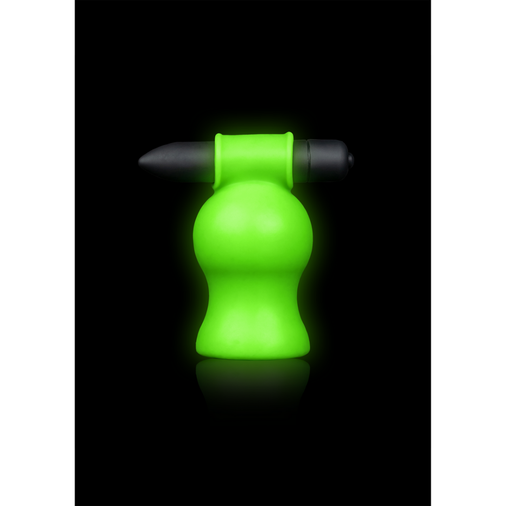 Ouch! by Shots Vibrerende Hoofd Masturbator - Glow in the Dark afbeelding