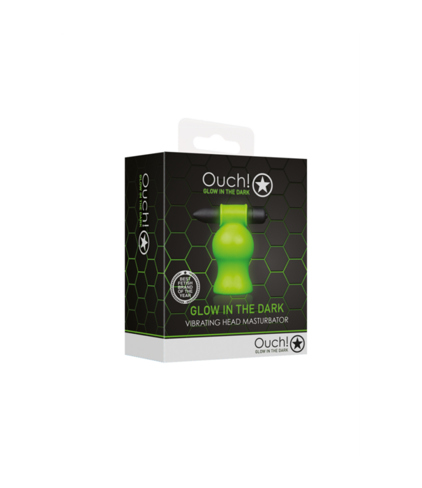 Ouch! by Shots Vibrerende Hoofd Masturbator - Glow in the Dark