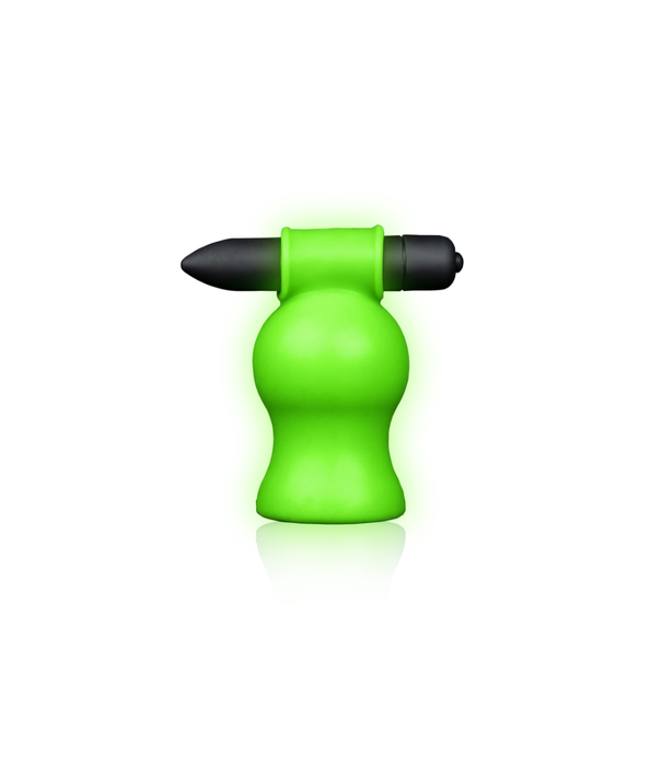 Ouch! by Shots Vibrerende Hoofd Masturbator - Glow in the Dark