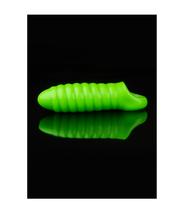 Ouch! by Shots Swirl Dikke Rekbare Penis Sheath - Glow in the Dark