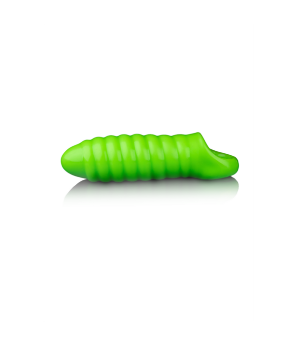 Ouch! by Shots Swirl Dikke Rekbare Penis Sheath - Glow in the Dark